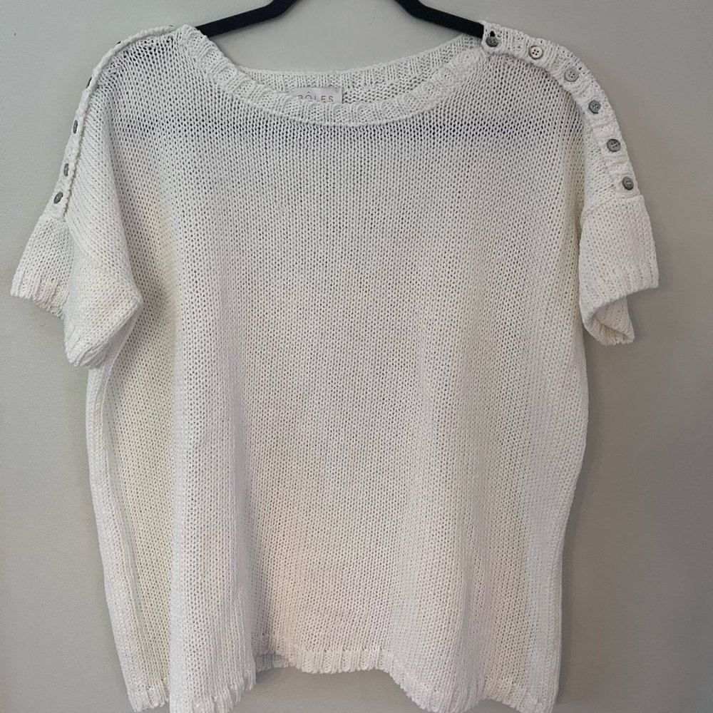 Medium White Sweater, Pôles by Maison Montagut